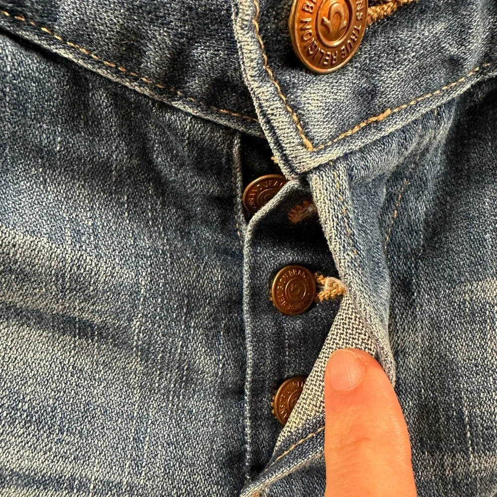 True Religion‎ Jeans Mens 31 Bobby Straight Leg Light Blue Wash Made In USA